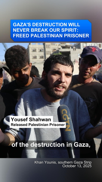Les prisonniers palestiniens libérés reviennent avec la détermination de reconstruire Gaza video poster