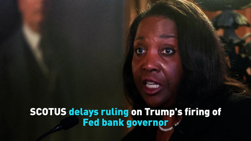 La Cour suprême des États-Unis retarde la décision sur le pouvoir de Trump de limoger un gouverneur de la Fed La Cour suprême des États-Unis retarde la décision sur le pouvoir de Trump de limoger un gouverneur de la Fed video poster