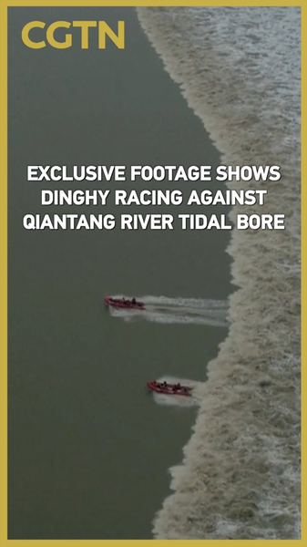 Course-poursuite sur le mascaret de la rivière Qiantang : Chasse exclusive en bateau Course-poursuite sur le mascaret de la rivière Qiantang : Chasse exclusive en bateau video poster