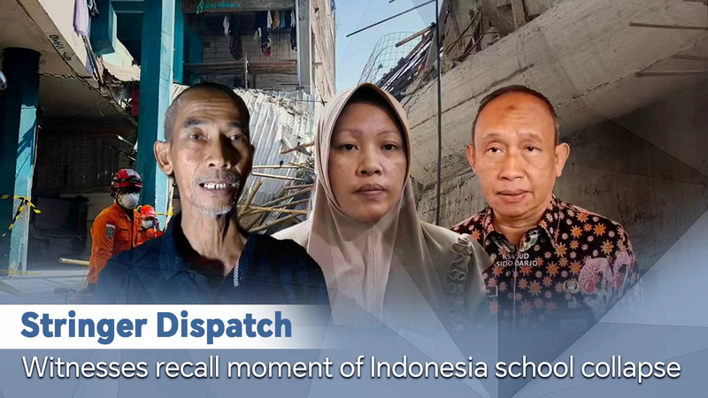 Effondrement d’école à Sidoarjo ensevelit 91 élèves Effondrement d'école à Sidoarjo ensevelit 91 élèves video poster