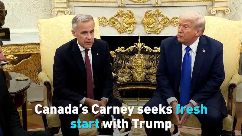 Carney retourne à la Maison Blanche pour un nouveau départ commercial avec Trump Carney retourne à la Maison Blanche pour un nouveau départ commercial avec Trump video poster