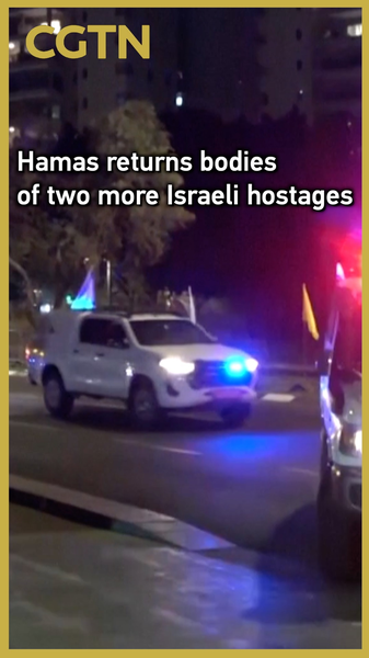 Hamas rend les corps de deux autres otages israéliens pour identification Hamas rend les corps de deux autres otages israéliens pour identification video poster