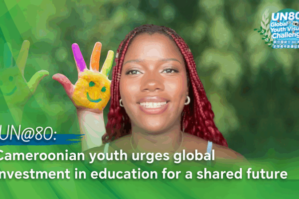 L’ONU@80 : La jeune Camerounaise Jenny Avom appelle à investir dans l’éducation mondiale L'ONU@80 : La jeune Camerounaise Jenny Avom appelle à investir dans l'éducation mondiale video poster