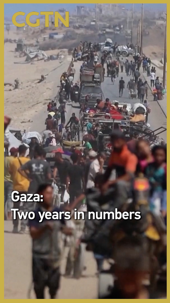 Deux années de dévastation à Gaza en chiffres Deux années de dévastation à Gaza en chiffres video poster