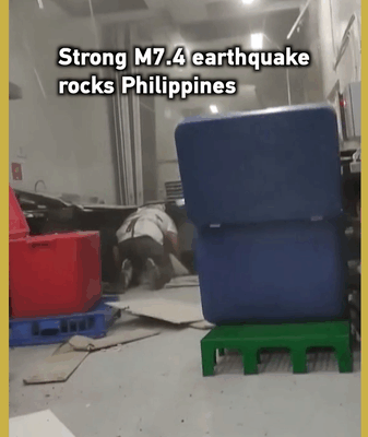 Tremblement de terre de magnitude 7,4 au large de Mindanao entraîne une alerte au tsunami Tremblement de terre de magnitude 7,4 au large de Mindanao entraîne une alerte au tsunami video poster