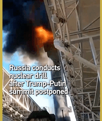 La Russie met en scène un exercice nucléaire après le report du sommet Trump-Poutine La Russie met en scène un exercice nucléaire après le report du sommet Trump-Poutine video poster