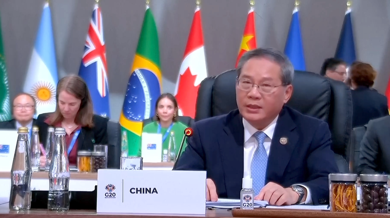 Le Premier ministre Li appelle le G20 à défendre le libre-échange et une économie ouverte