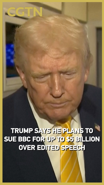 Trump menace un procès de 5 milliards de dollars contre le BBC pour un clip édité du 6 janvier video poster