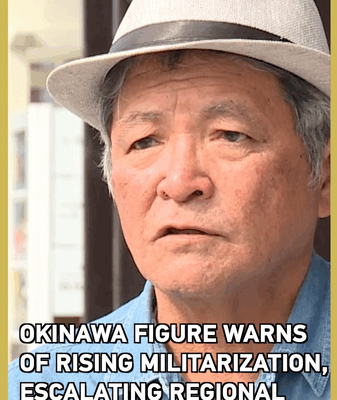 Un défenseur d'Okinawa avertit que la militarisation attise les tensions en Asie-Pacifique video poster