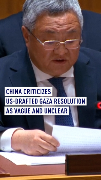 L'ONU adopte une résolution sur Gaza malgré les critiques de la Chine, de la Russie et du Hamas video poster