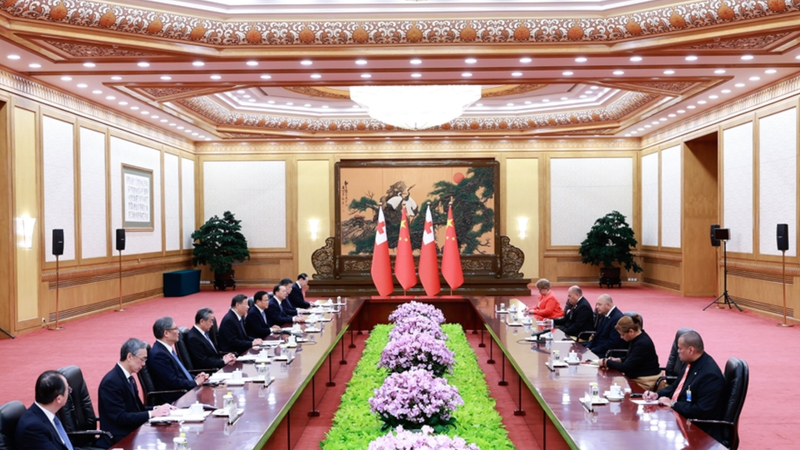 La Chine continentale et Tonga promettent d'approfondir l'amitié video poster