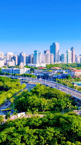 S'élever au-dessus de la Ville des Cocos : Tour en drone de Haikou, Hainan video poster