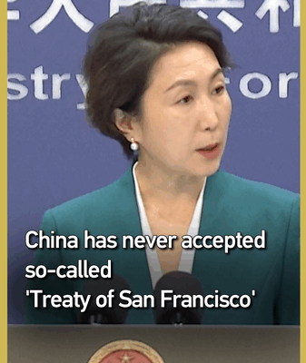 La Chine rejette les revendications sur Taiwan du traité de San Francisco video poster