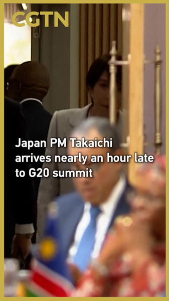 Le_PM_japonais_Takaichi_arrive_avec_presque_une_heure_de_retard_au_sommet_du_G20 video poster