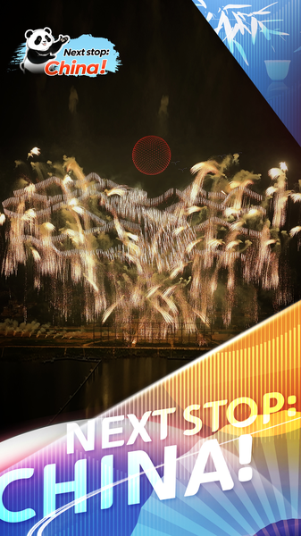 Les feux d'artifice de Liuyang illuminent le ciel nocturne avec une cascade de lumière dorée video poster