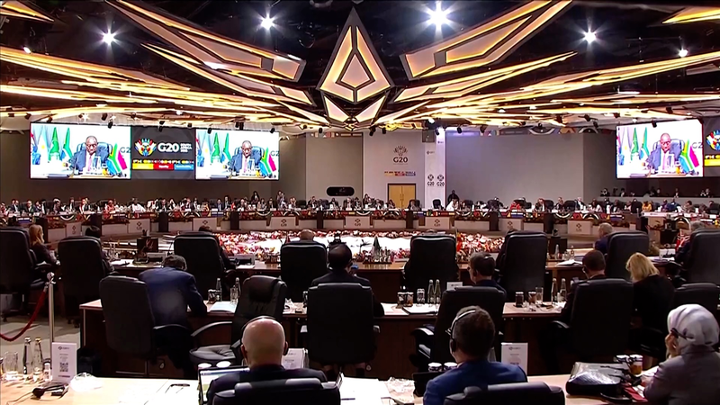 Première historique : Le Sommet du G20 s'ouvre à Johannesburg video poster