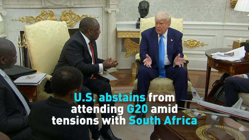 Les États-Unis évitent le sommet du G20 à Johannesburg au milieu d'une rupture avec l'Afrique du Sud video poster