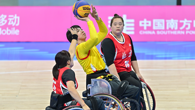 Guangdong, Liaoning s'emparent des médailles d'or en basket-ball en fauteuil roulant 3x3