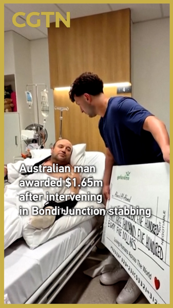 Un héros australien récompensé de 2,5 millions AUD après une attaque au couteau à Bondi Junction video poster