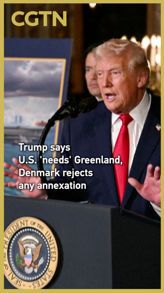 Trump déclare que les États-Unis ont besoin du Groenland, le Danemark rejette la proposition video poster
