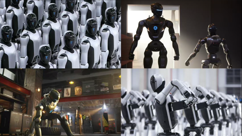 Débuts du T800 : Révolution des Robots Humanoïdes sur le Continent Chinois video poster
