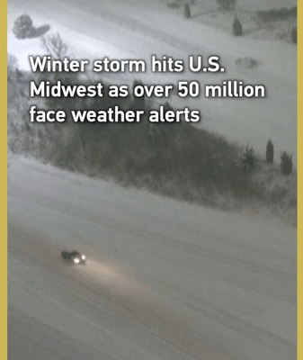 Tempête hivernale paralyse le Midwest des États-Unis, 50M en alerte video poster