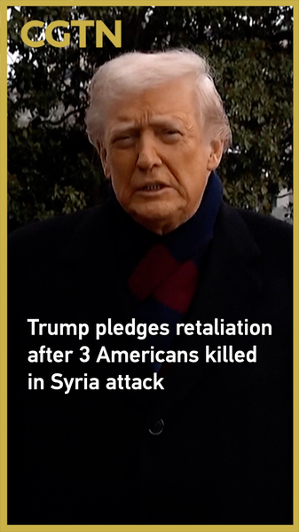 Trump promet des représailles après une attaque en Syrie qui tue trois Américains video poster