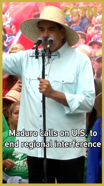 Maduro exhorte les États-Unis à mettre fin à l'intervention au Venezuela et dans toute l'Amérique latine video poster