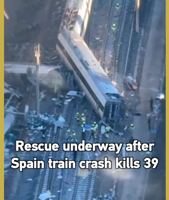 Accident de train à grande vitesse près de Córdoba tue 39 video poster