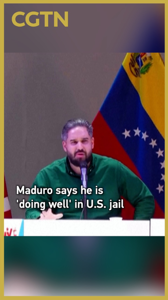 Maduro dit qu'il va 'bien' dans une prison américaine au milieu des rassemblements à Caracas video poster