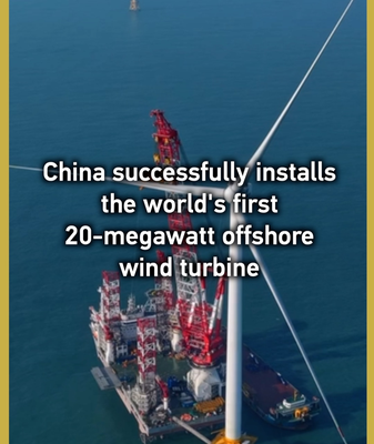 La Chine dévoile la première éolienne offshore de 20MW au monde video poster