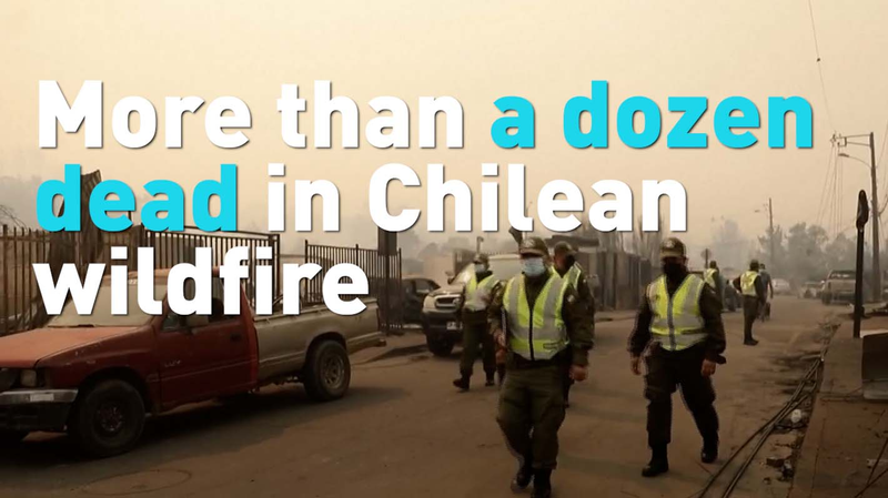 Incendies dévastateurs dans le sud du Chili tuent 19 personnes video poster
