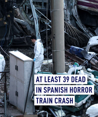 Au moins 39 morts dans une collision de train à grande vitesse en Espagne video poster