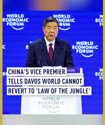 Vice-premier He Lifeng à Davos : Pas de retour à la 'loi de la jungle' video poster