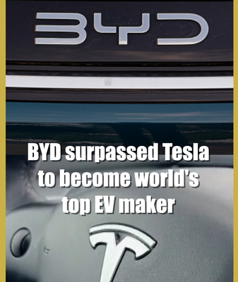 BYD dépasse Tesla pour devenir le premier constructeur de VE en 2025 video poster