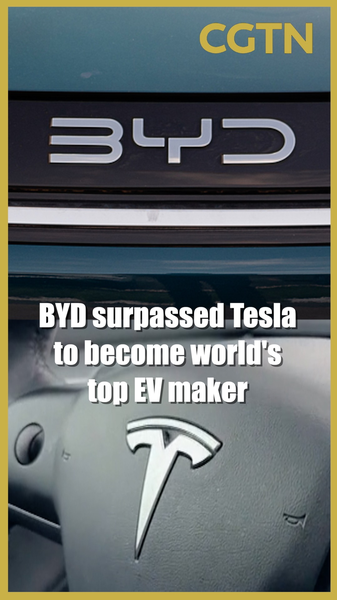 BYD dépasse Tesla pour devenir le premier constructeur de VE en 2025 video poster