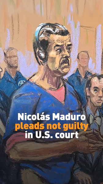 Maduro plaide non coupable devant un tribunal américain video poster